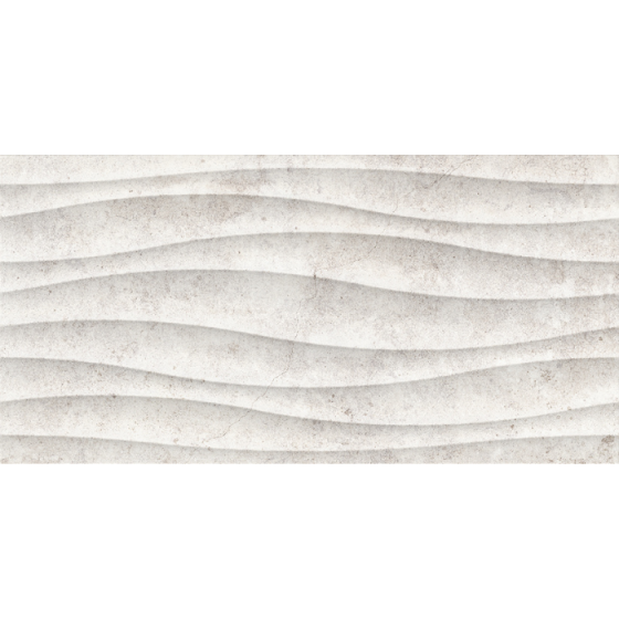 TEXEL WAVE GRIS 30x60 πλακάκι τοίχου σε γκρι stone look με Wave ανάγλυφο